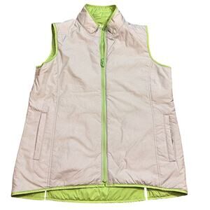 Peter Millar Warmth Women’s Lightweight Puffer Vest Size Med Reversible Golf